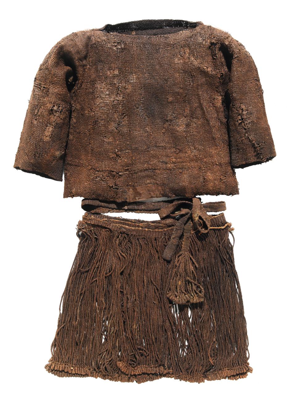 Blusa y falda acordonada en el Museo Nacional de Copenhague