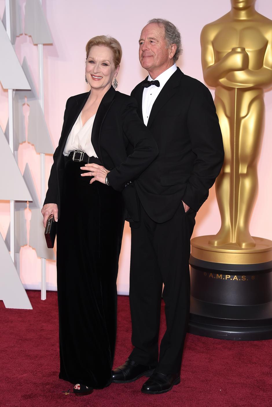 Don Gummer and actress Meryl Streep during 87th Oscars The Annual Academy Awards  in Los Angeles on February 22, 2015.