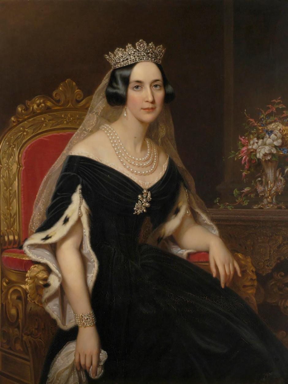 Josefina, reina de Suecia y Noruega (1807-1876), por Axel Nordgren