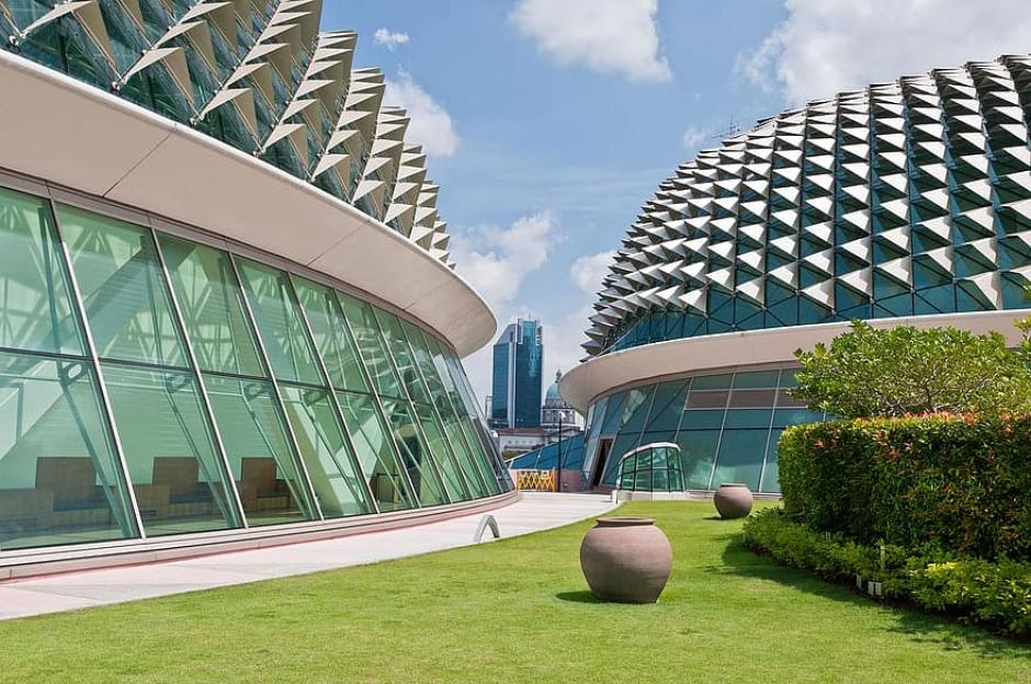 Esplanada de los Teatros de la Bahía, en Singapur