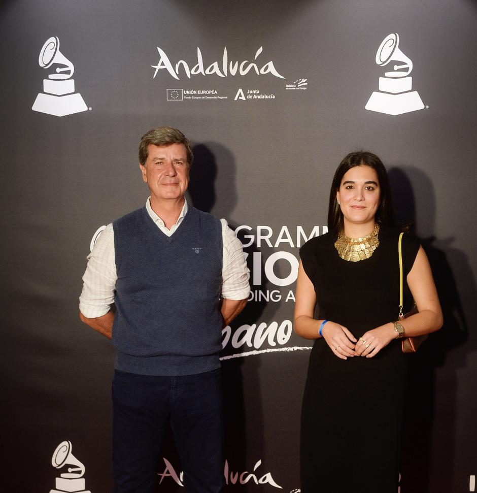 MALAGA, SPAIN - OCTOBER 13: Cayetano Martinez de Irujo and Barbara Mirjan attends Latin GRAMMY Sessions Urbano red carpet at La Malagueta Bullring on October 13, 2023 in Malaga, Spain. (Photo by Borja B. Hojas/Getty Images for The Latin Recording Academy)