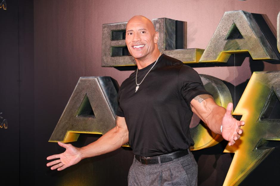 Actor Dwayne Johnson at photocall for premiere film Black Adam in Madrid on Wednesday, 19 October 2022.