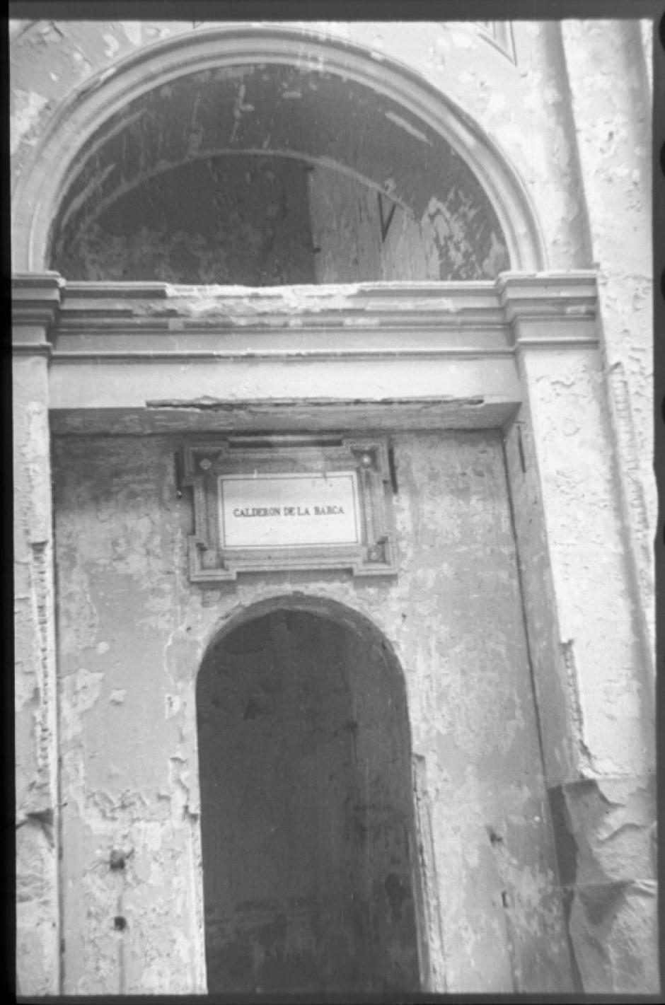 Foto de Santos Yubero de la capilla de Calderón, quemada en 1931