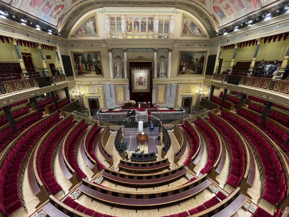 El Congreso de los Diputados se engalana para celebrar el 31 de octubre el juramento de la Princesa Leonor a la Constitución