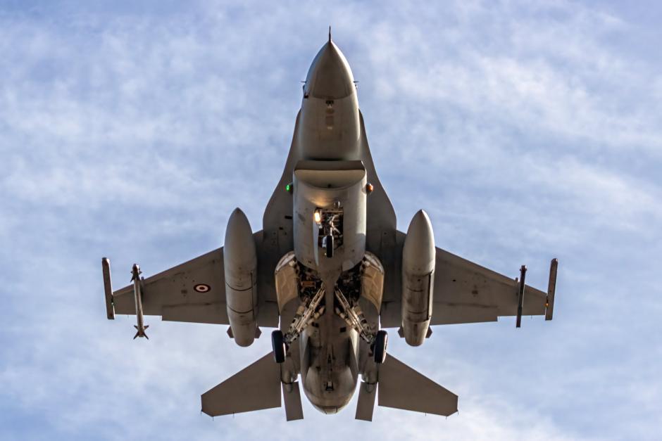 Espectacular imagen de un caza Eurofighter del Ejército del Aire y del Espacio