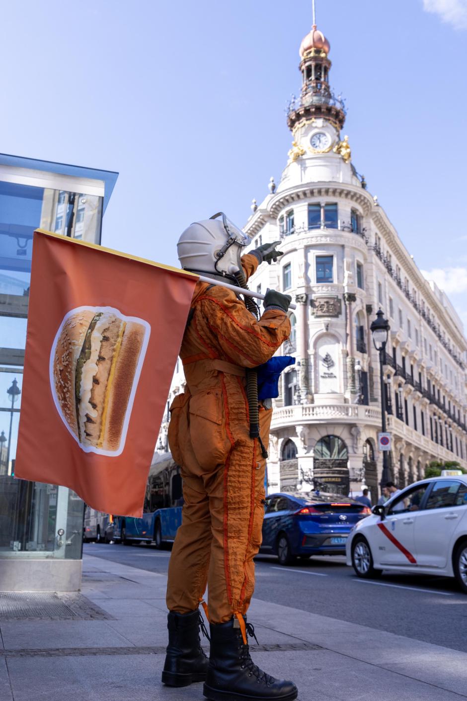 El astronauta de Brooklyn Town en Madrid