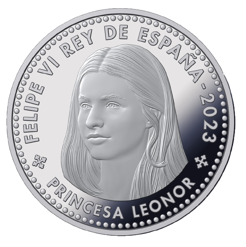 Anverso de la moneda SAR Infanta Sofía
