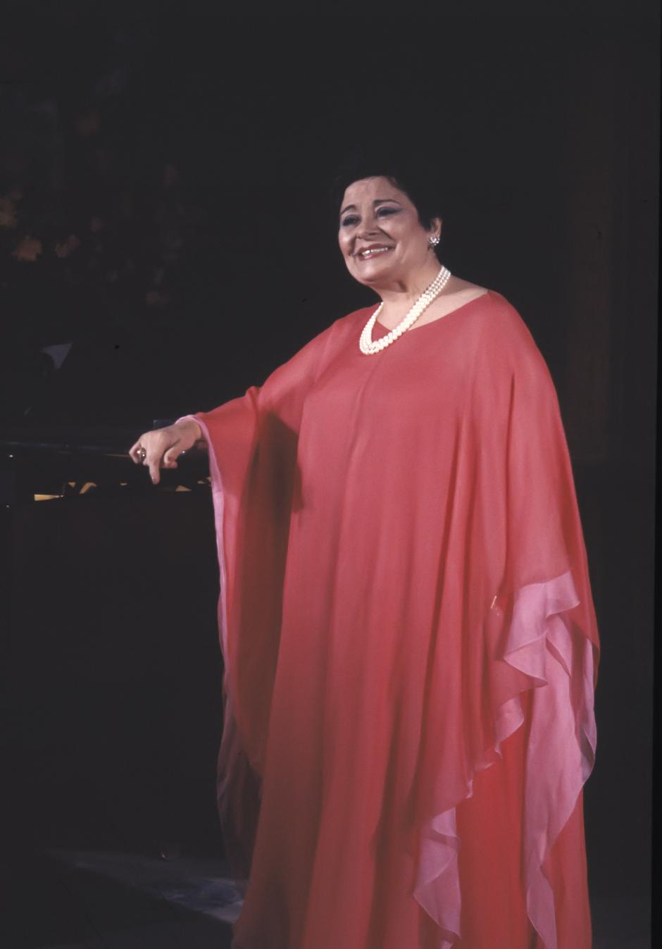 Victoria de los Ángeles, en un recital en Madrid