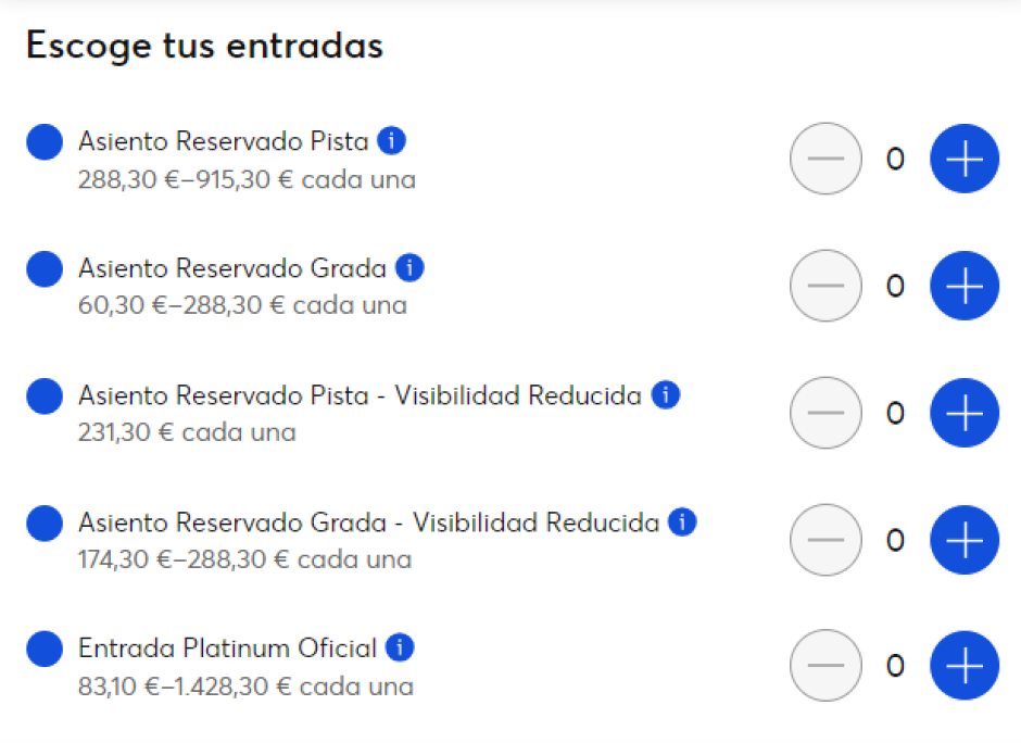 Precios para las entradas de Luis Miguel en el Bernabéu