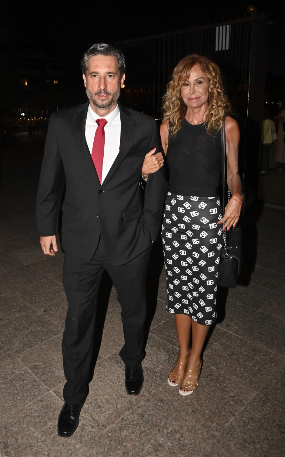 Lara Dibildos and Candido Conde Pumpido during funeral of Maria Teresa Campos in Madrid 25 September 2023