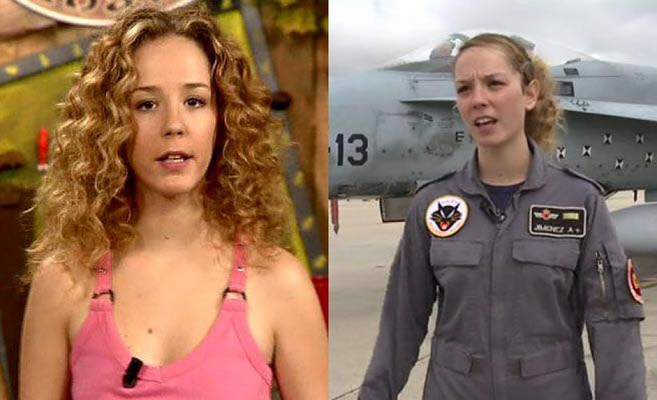 Dos etapas muy diferentes para Elena Jiménez: como presentadora de Club Disney, y en el Ejército del Aire