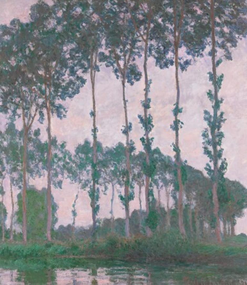 Peupliers au bord de l’Epte, temps couvert, obra de Monet