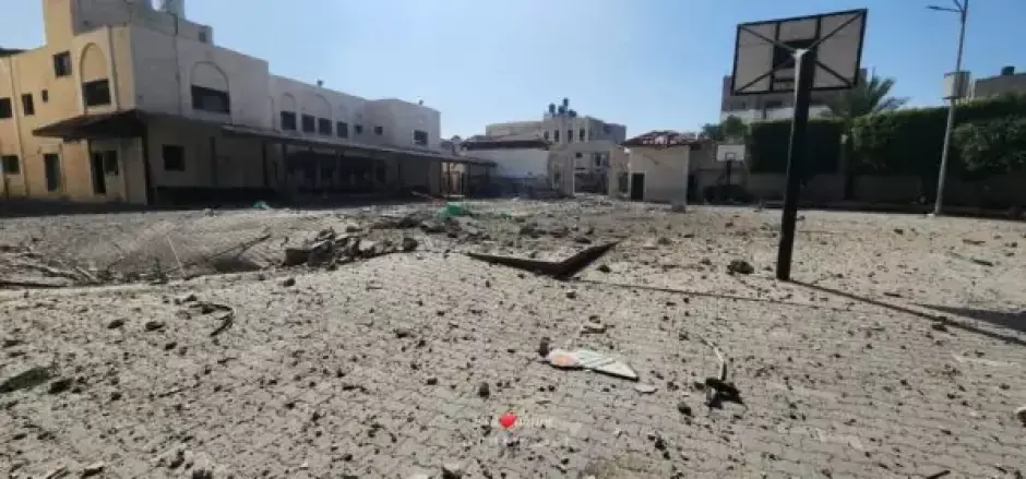 El colegio de las Hermanas del Santo Rosario destruido en Gaza