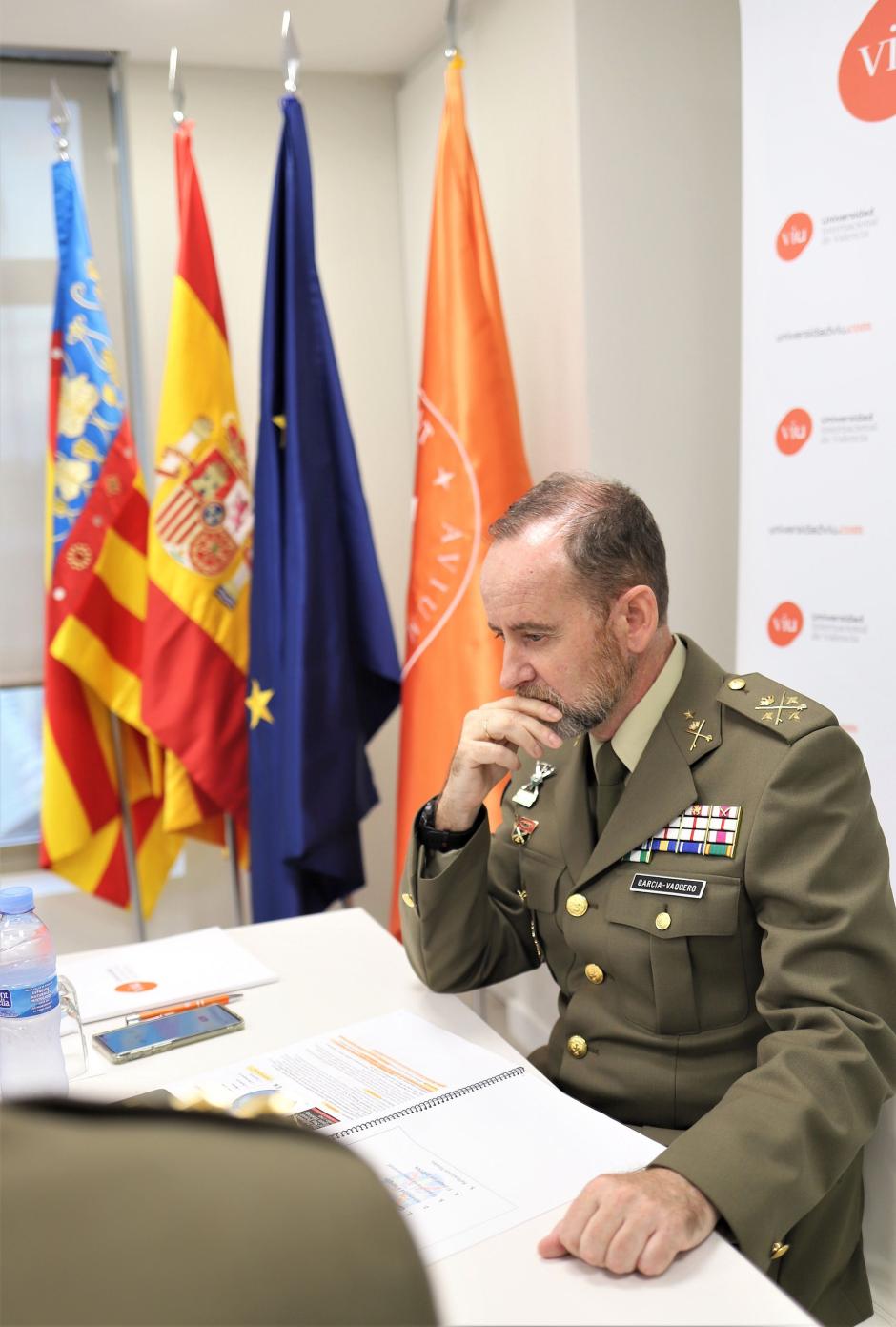 El Teniente General del Cuartel General Terrestre de Alta Disponibilidad, Fernando García-Vaquero Pradal
