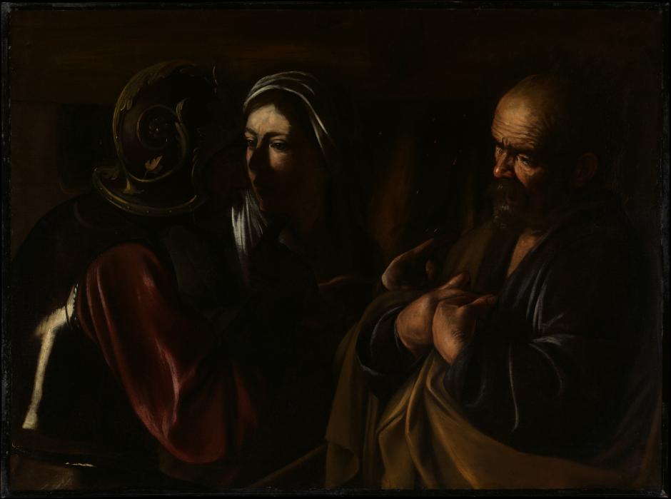 La negación de San Pedro de Cravaggio en el  Museo Metropolitano de Nueva York