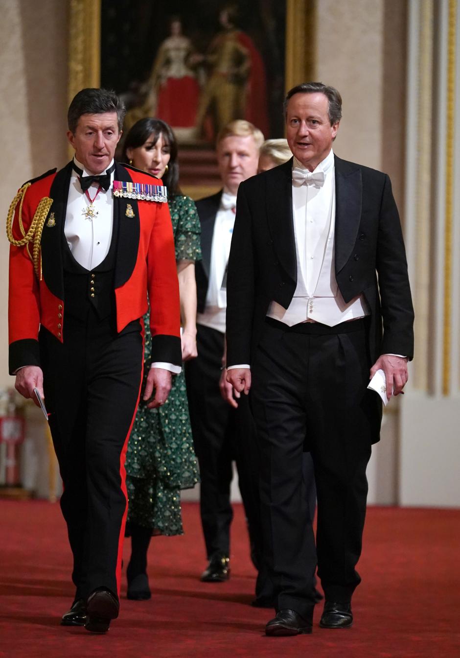 Princess Anne with Bang Moonkyu arriving for the State Banquet in London, for ocassion the state visit to the UK by Presidentof SouthKorea on Tuesday November 21, 2023.