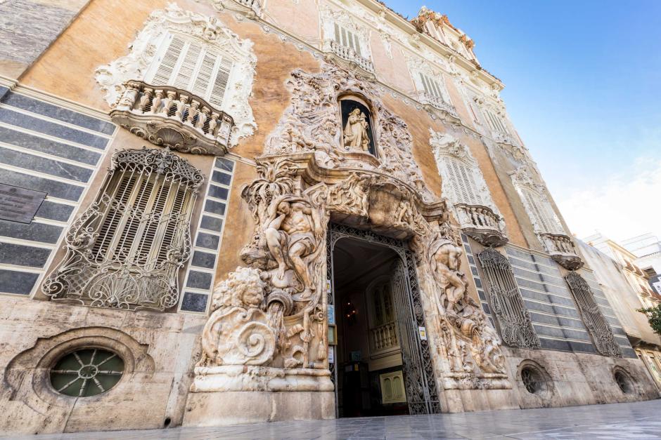 Fachada del valenciano Palacio del Marqués de Dos Aguas