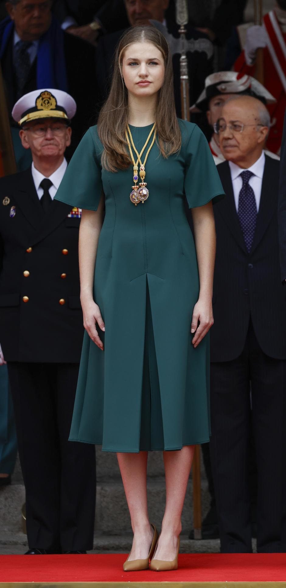 Princess of Asturias Leonor de Borbon during ceremony of opening of the Cortes (sesión constitutiva) in the 15 Legislature in the Congress of the Deputies in Madrid on Wednesday, 29 November 2023.