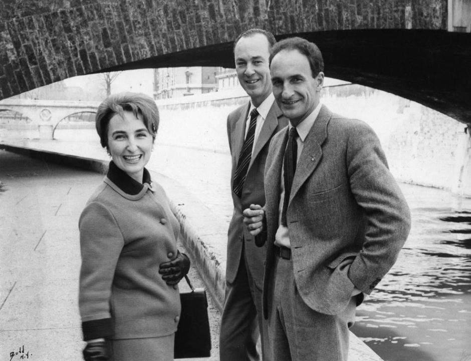 Pablo Palazuelo, Pilar Belzunce y Eduardo Chillida en Paris 1961