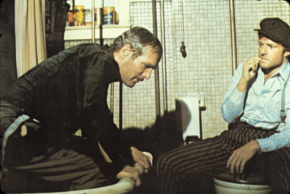 Paul Newman y Robert Redford, en una escena de El golpe