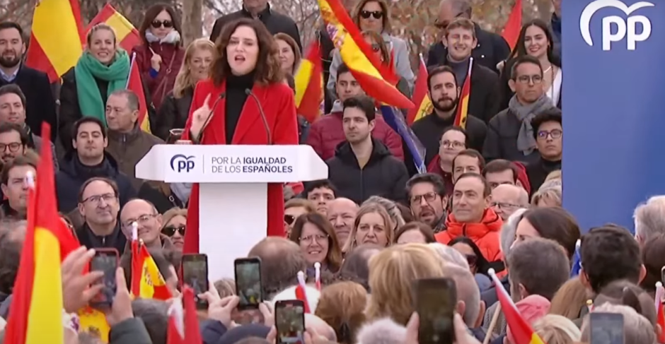 Ayuso en su discurso