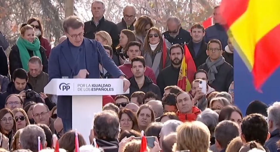 Feijóo en su discurso