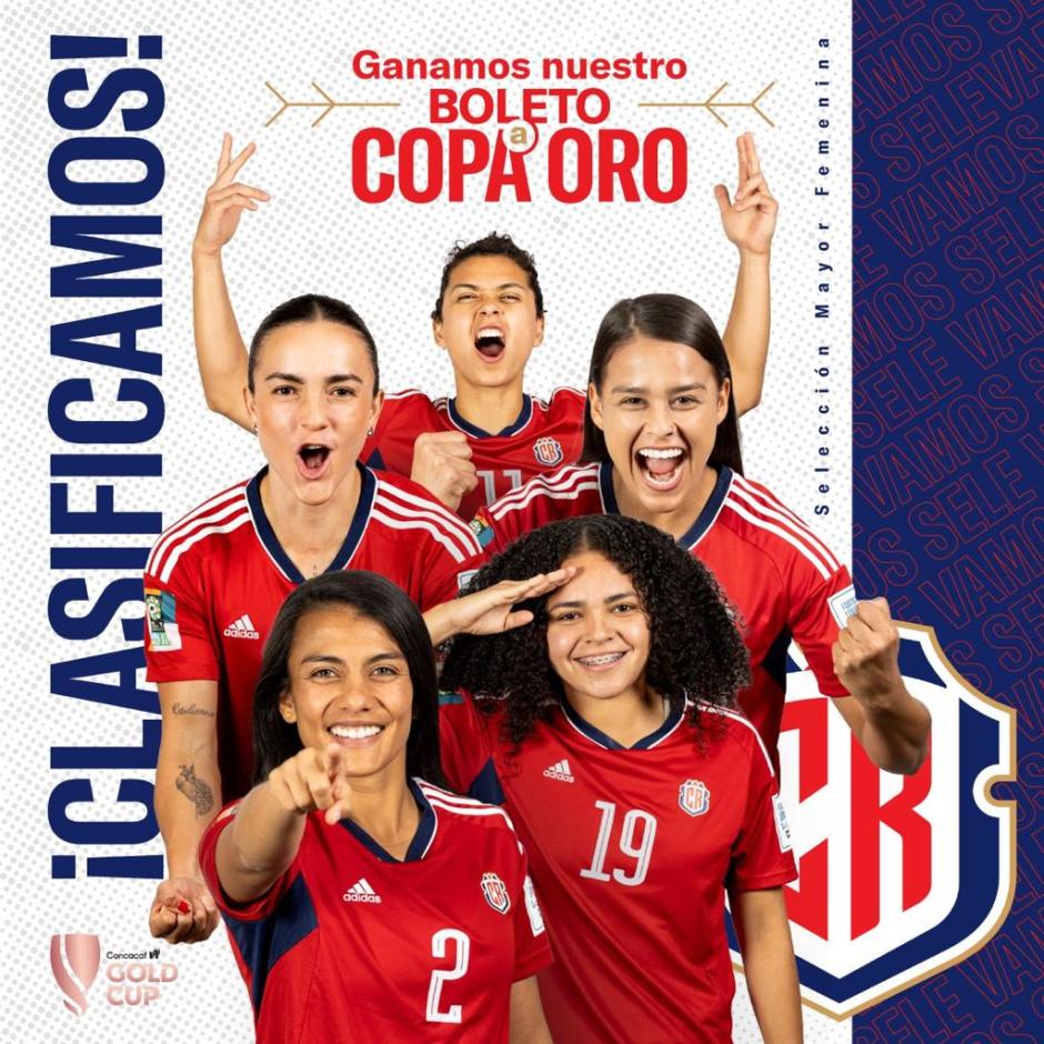 Histórico pase de la selección femenina de Costa Rica a la Copa Oro