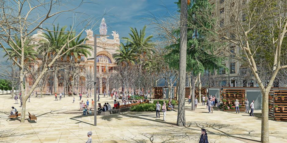 Proyecto de reforma de la plaza del Ayuntamiento de Valencia