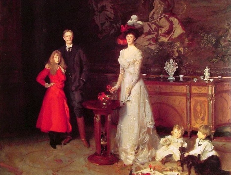 La familia Sitwell (con Edith de rojo) en 1900 de John Singer Sargent