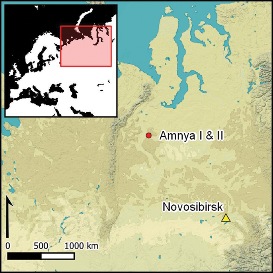 Localización de la fortificación de Amnya