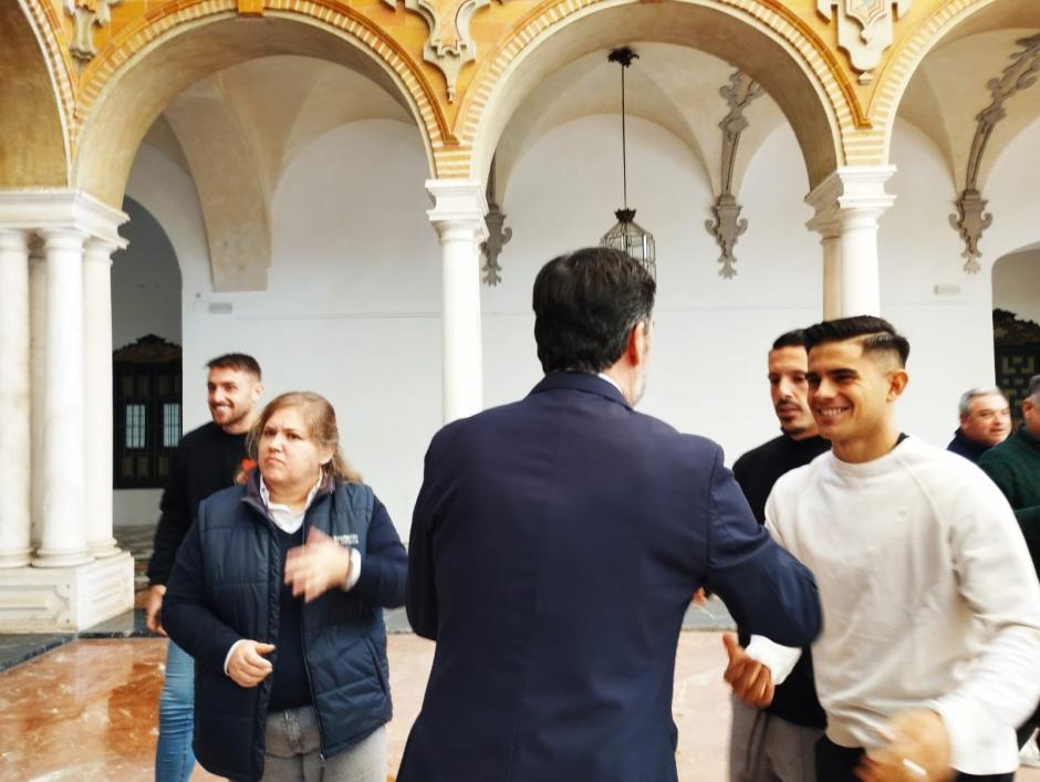 Anuncio del convenio entre el Córdoba CF y la Diputación