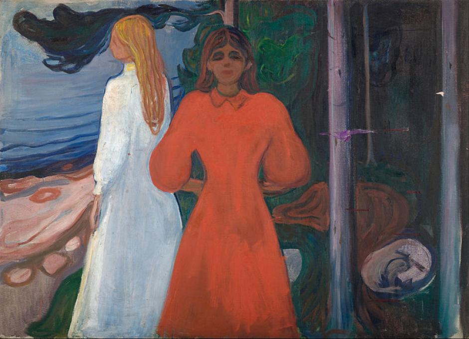'Rojo y Blanco' de Edvard Munch. 1899-1900