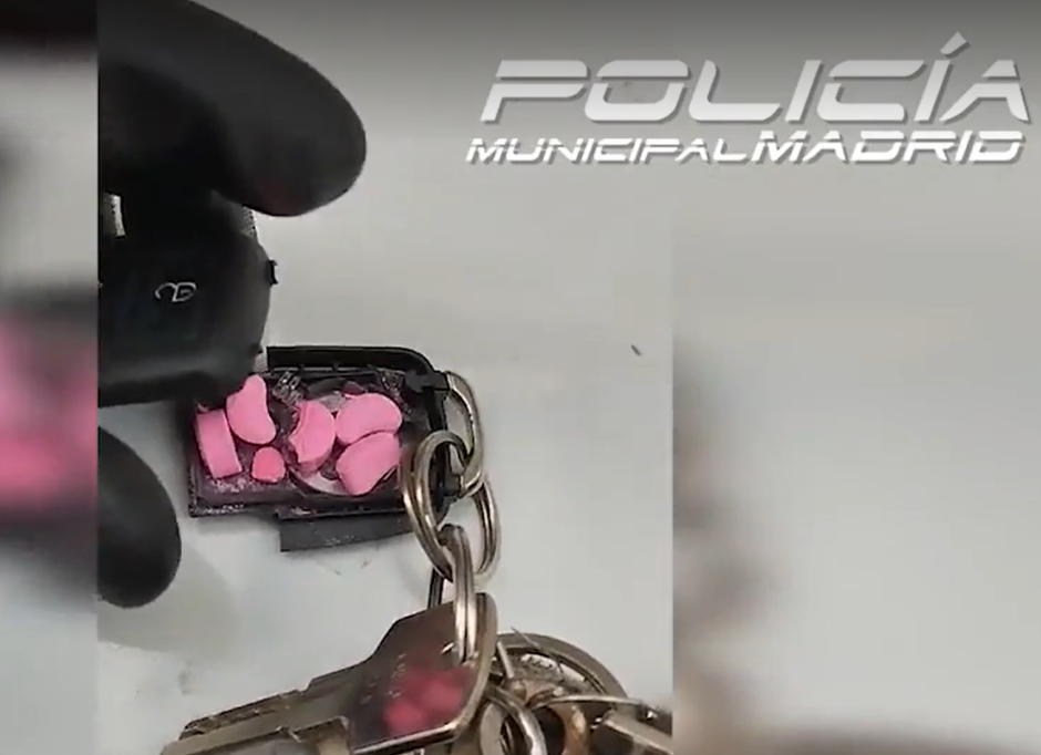 Mecanismo encontrado por la Policía Municipal de Madrid