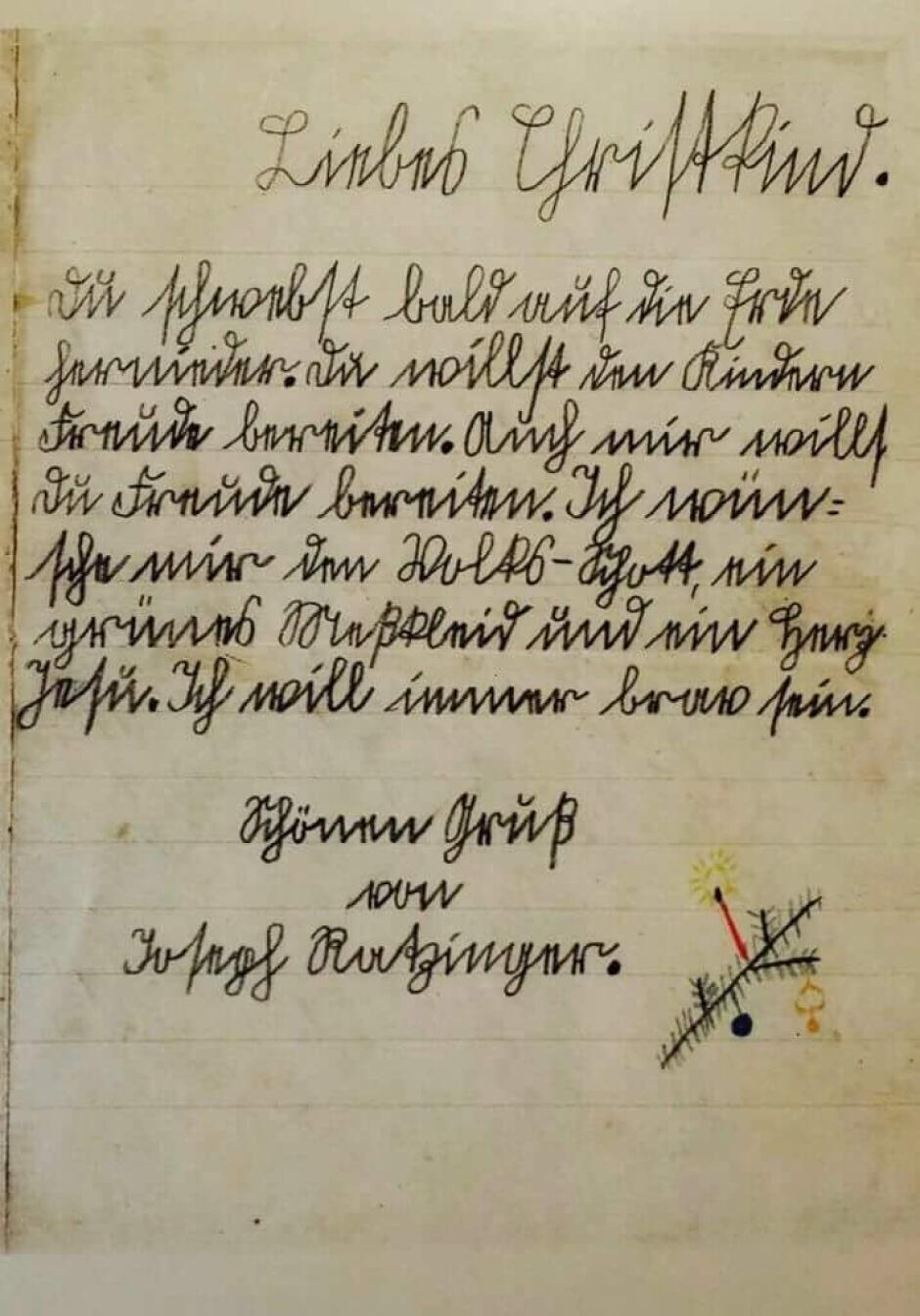 La carta de Joseph Ratzinger al niño Jesús por Navidad