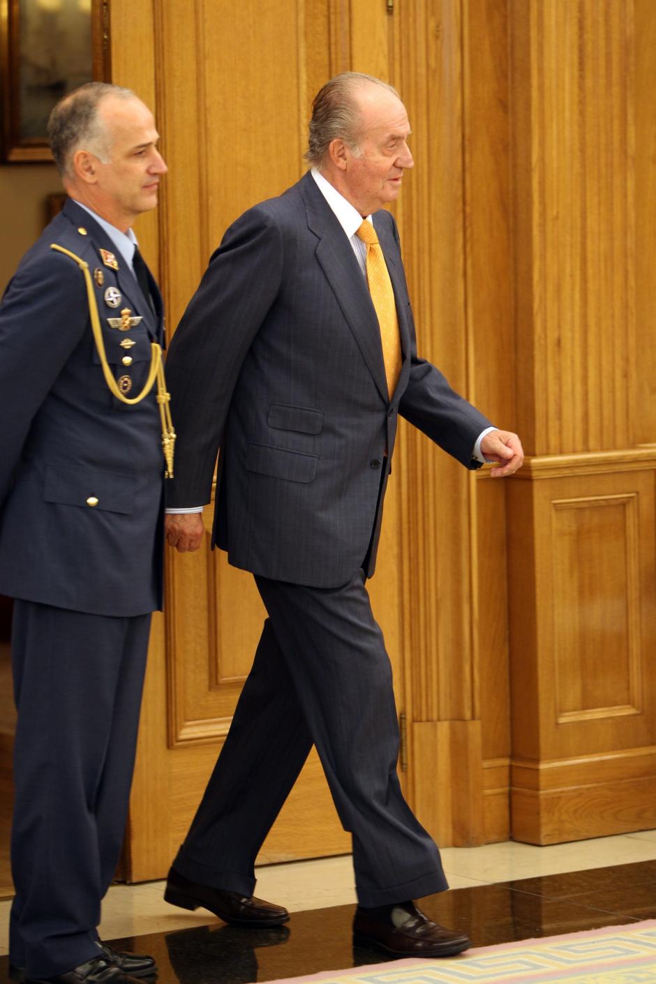 El Rey Juan Carlos, con los zapatos Glent