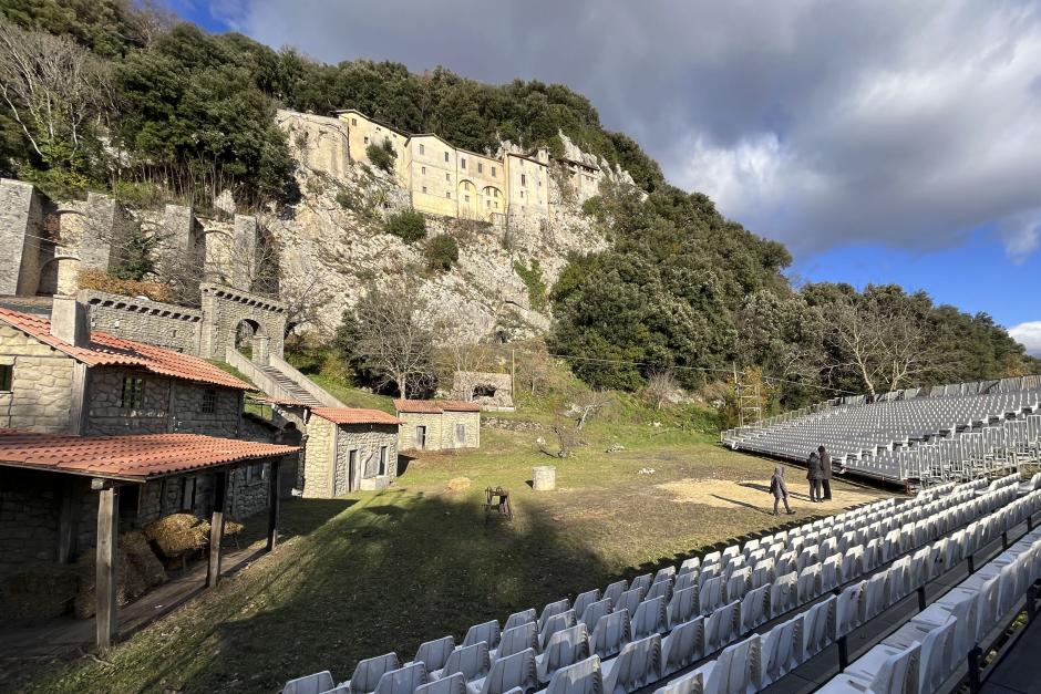 Cada año, los habitantes de Greccio preparan un belén viviente