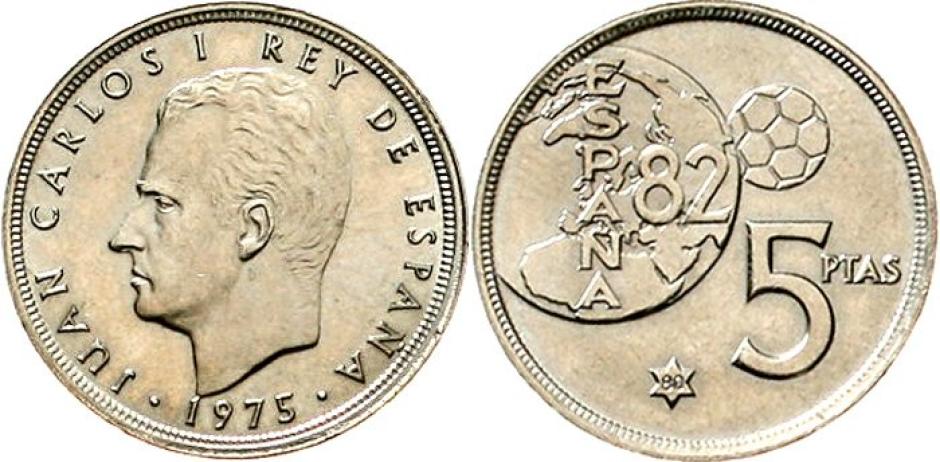 5 pesetas 1975*80, el Error del Mundial