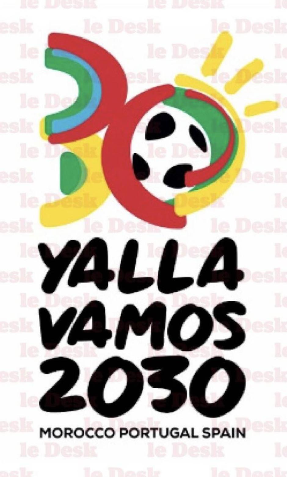 El logo del Mundial 2030 filtrado por la prensa de Marruecos