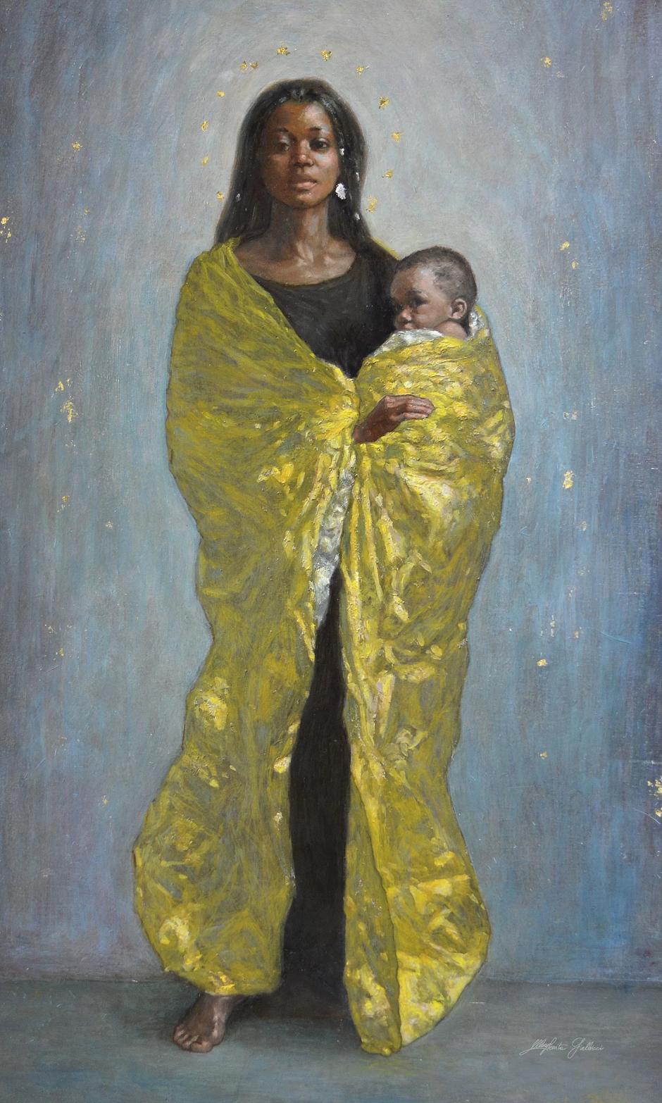 La Madonna di Loreto nel manto dei rifugiati, de Margherita Gallucci