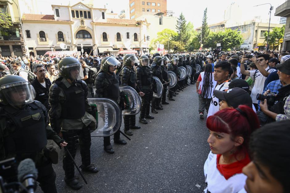 Manifestaciones contra Milei Argentina