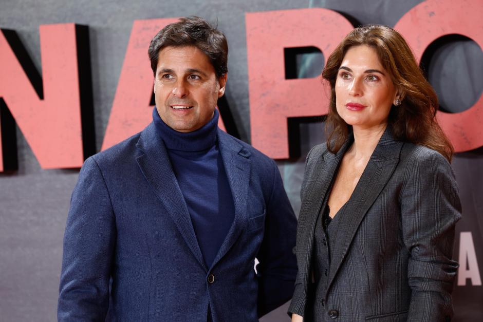 Bullfighter Francisco Rivera Ordoñez and Lourdes Montes at photocall for premiere film Napoleon in Madrid on Monday, 20 November 2023