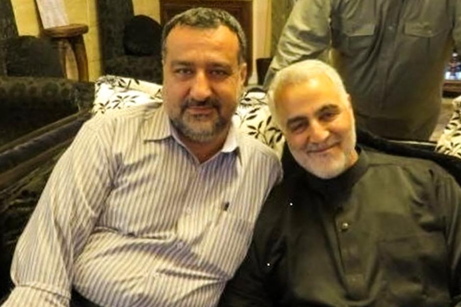 Razi Moussavi junto a Soleimani