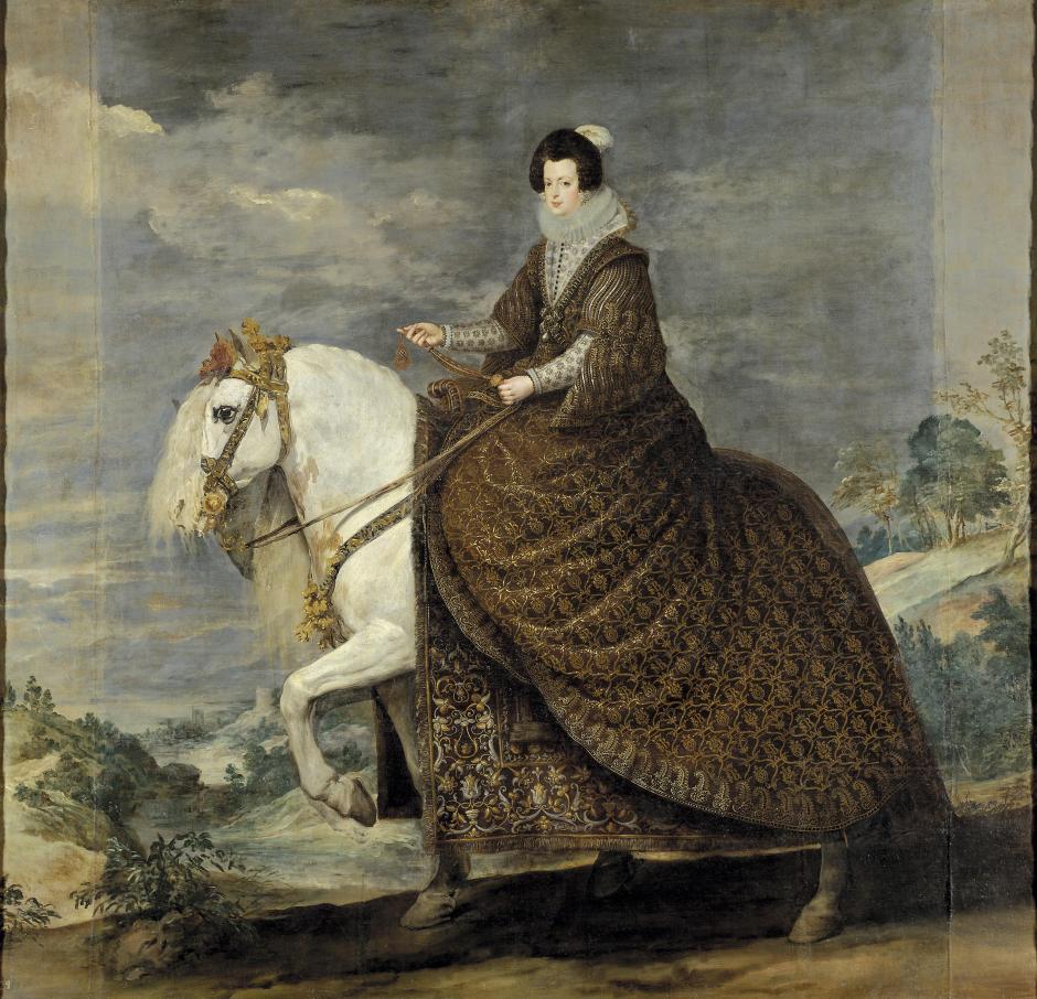Obra La reina Isabel de Francia a caballo, de Velázquez