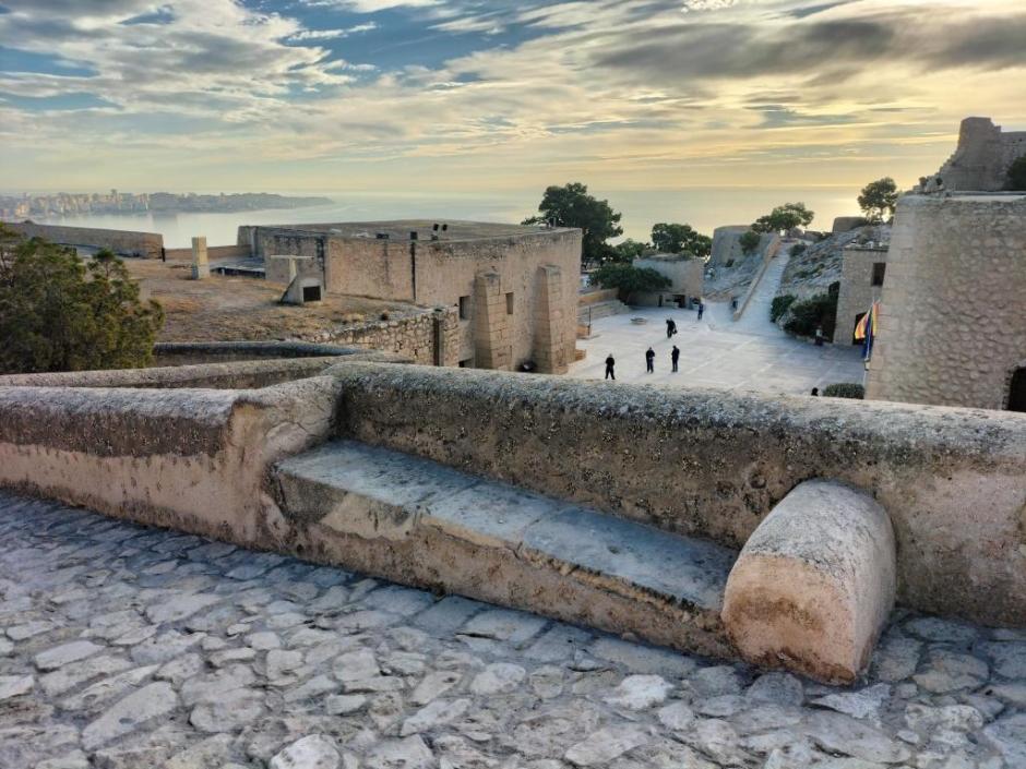 Vista panorámica del Castillo de Santa Bárbara, en Alicante