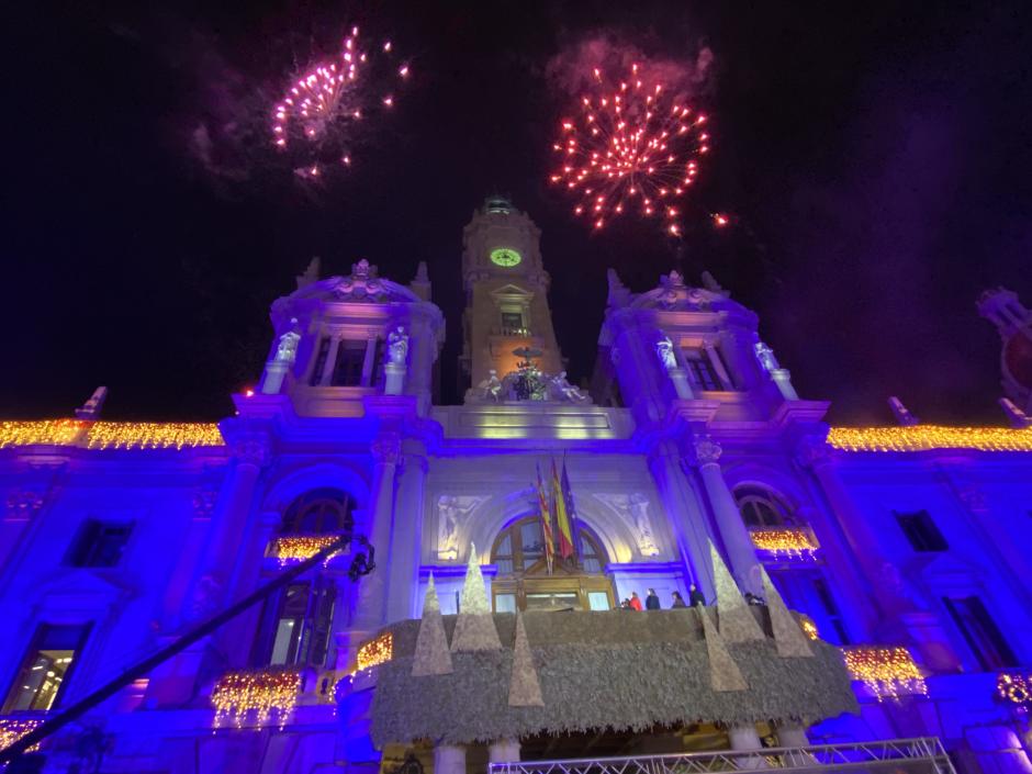 La plaza del Ayuntamiento de Valencia, desde el balcón del Consistorio