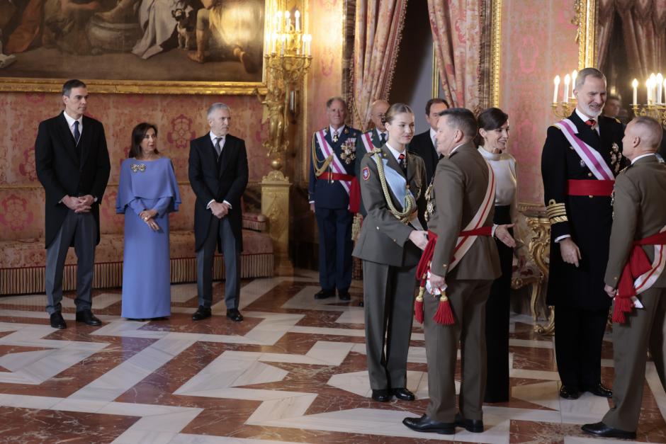 Imagen interior de la recepción en el Palacio Real