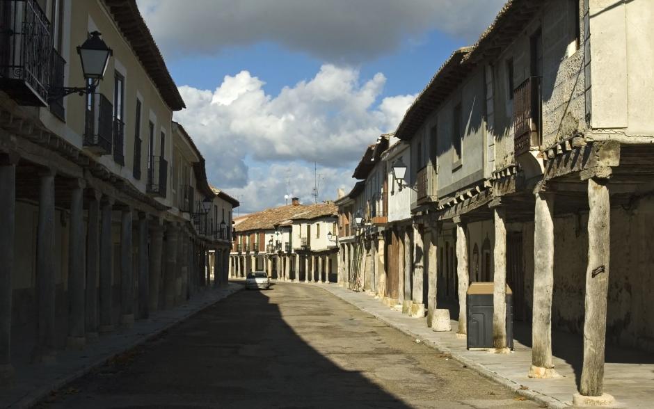 Ubicado en el sur de la provincia castellano leonesa, sus calles, plazas porticadas, y sobre todo, el castillo que vigila el pueblo evocan al visitante a los tiempos del medievo en los que la localidad ostentaba el merecido protagonismo de toda esta comarca de Tierra de Campos. El conjunto histórico tiene una larga historia y así lo indican los restos arqueológicos encontrados en la Edad del Bronce.

Entre su extenso y valioso patrimonio, la asociación destaca sus dos calles principales, Corredera y Ontiveros, que son porticadas, con columnas de piedra formando una estructura de soportales que se mantienen en pie desde el siglo XVII (conservando algunos buenos ejemplos del siglo XIII).