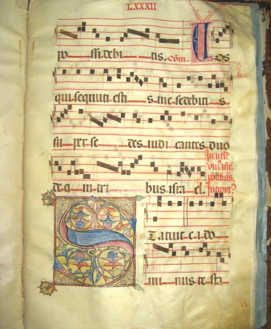 Un libro coral del convento de Santa Marta