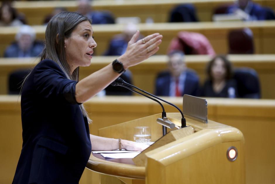 La portavoz de Junts, Míriam Nogueras, interviene en el pleno del Congreso