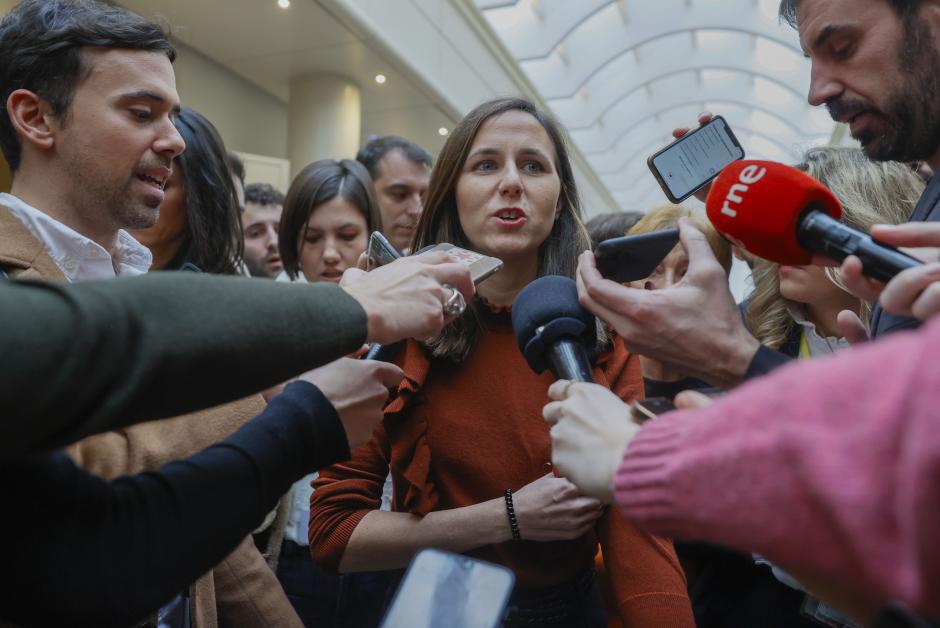 La líder de Podemos, Ione Belarra, el miércoles en el Senado